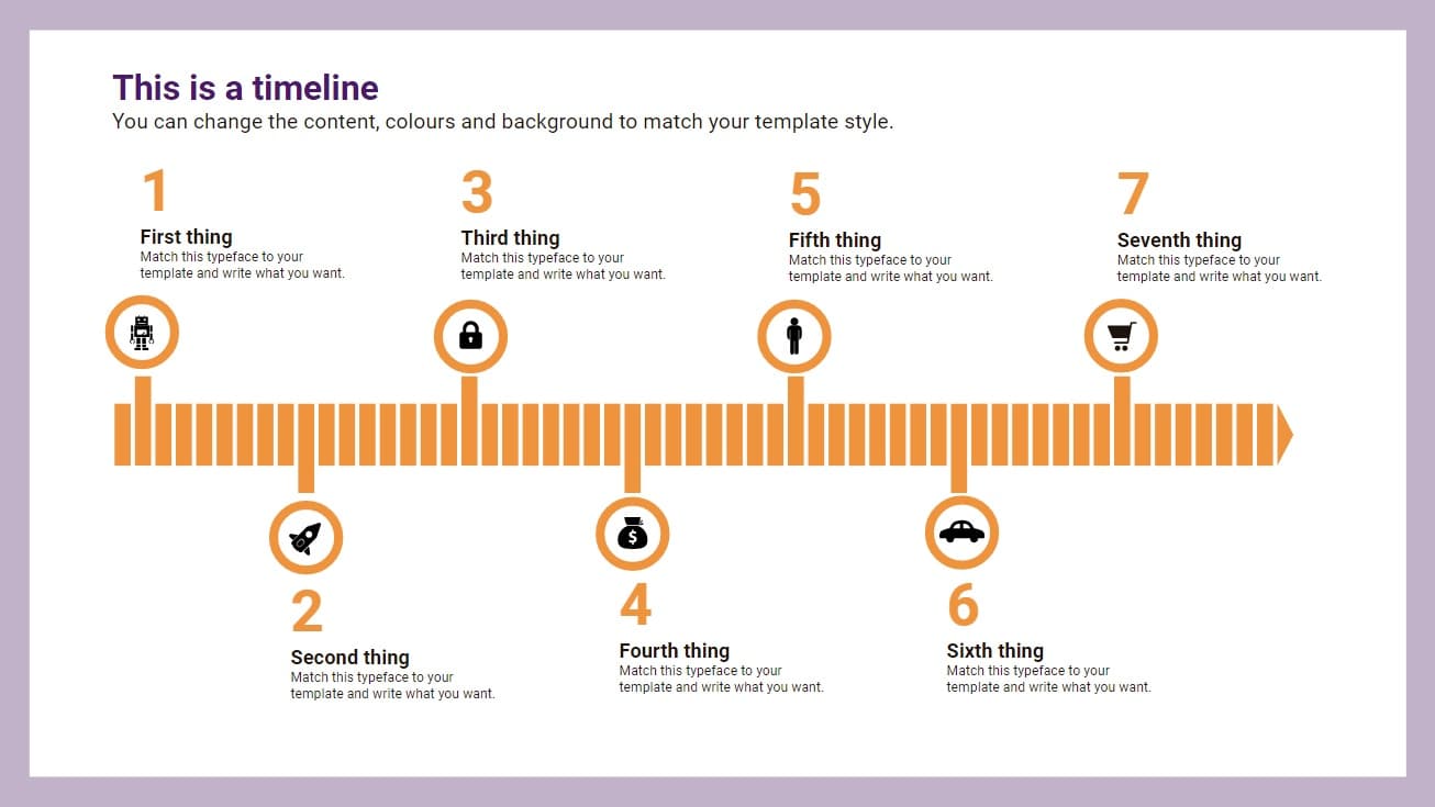 Arrow Timeline Infographic slidesforeducation