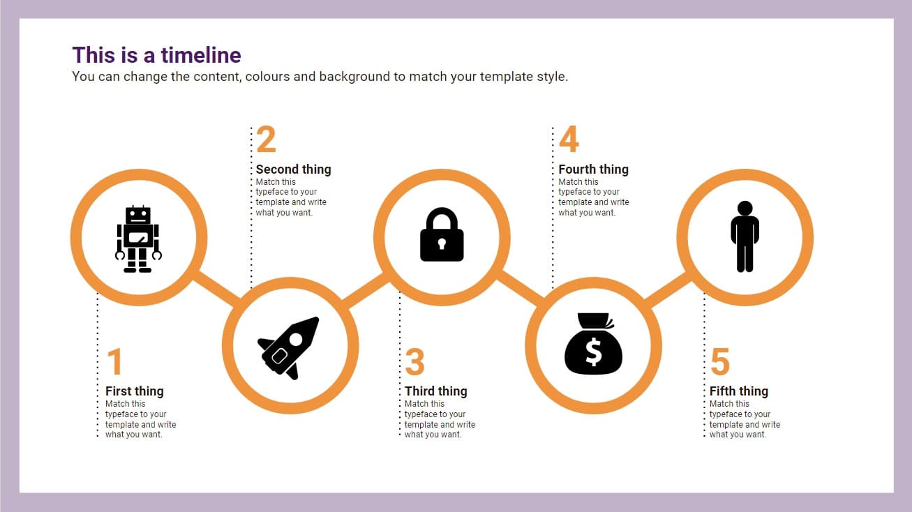 Circles Timeline Infographic slidesforeducation