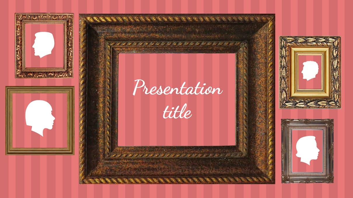 Frames. Free Power Point Template, Google Slides theme and Keynote Art