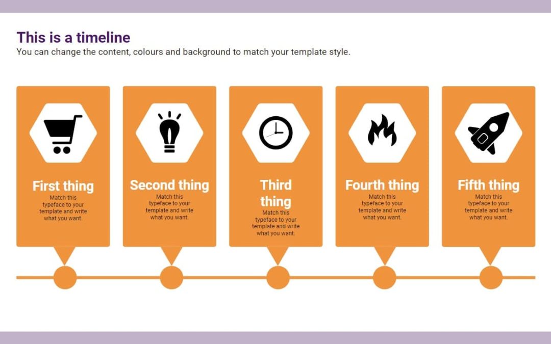 Points Timeline. Free downloadable infographics