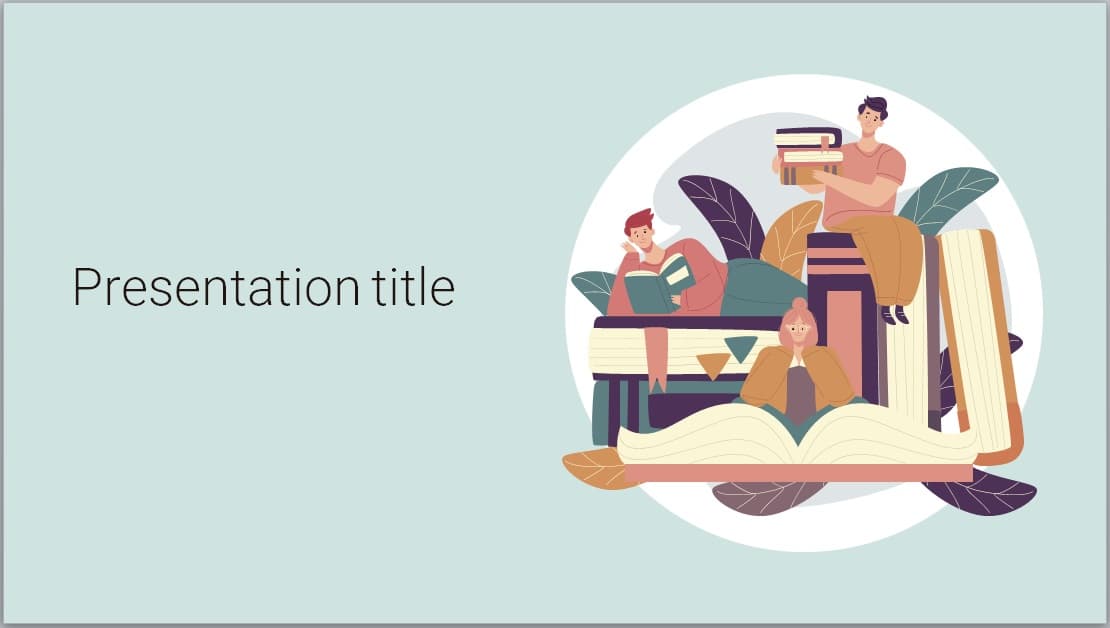 reading powerpoint template