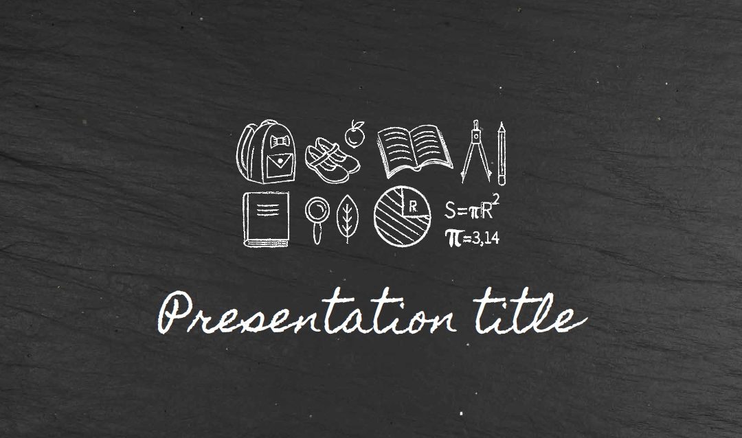 Blackboard. Plantilla Power point Gratis, tema Google Slides y Keynote