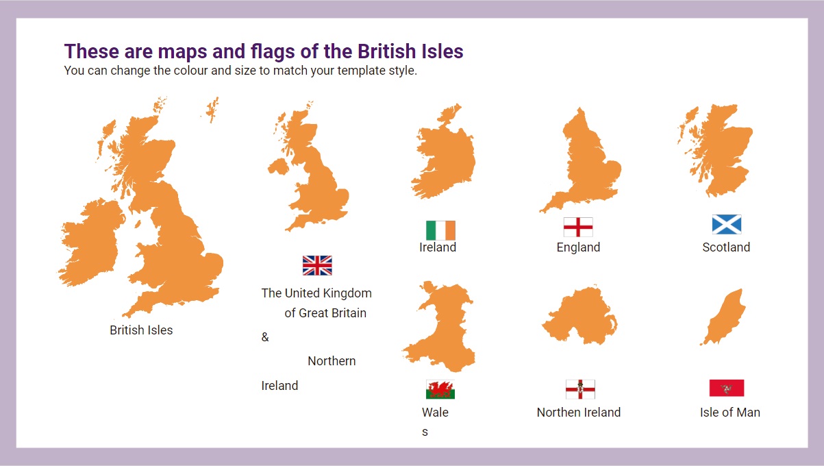 British Isles icons slidesforeducation