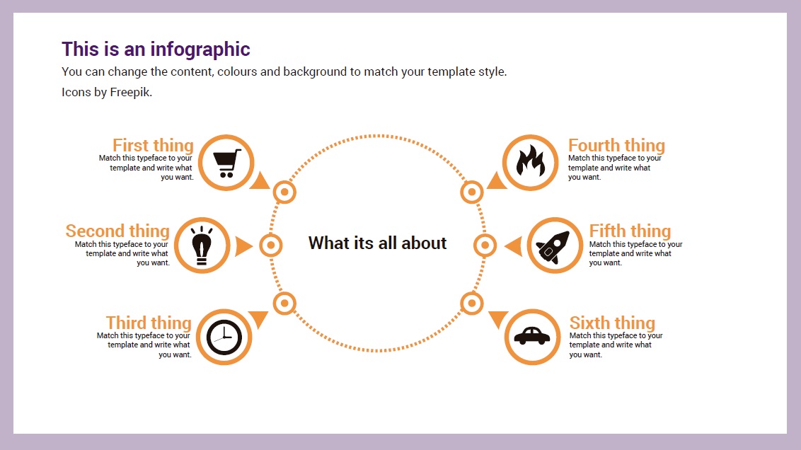 Circle infographic slidesforeducation