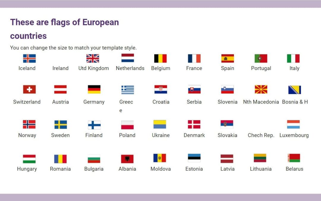 European Flags. Free downloadable icons
