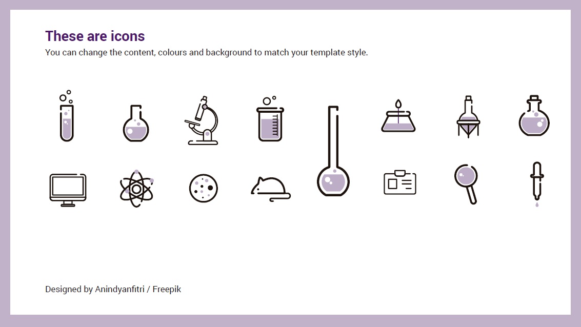 Science icons slidesforeducation