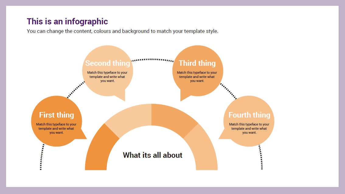 Semicircle Infographic slidesforeducation