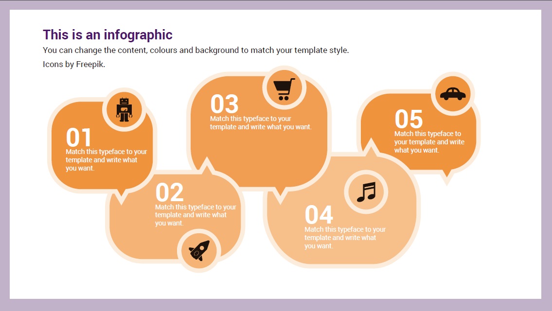 bubble infographic template