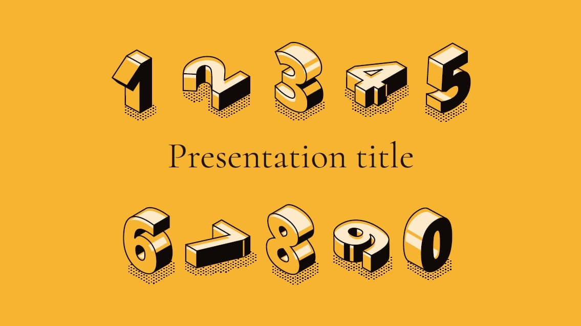 presentation slides numbers