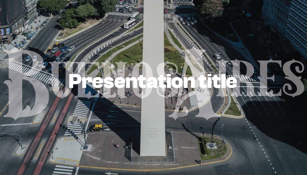 Buenos Aires. Free Power point template, Google Slides and Keynote theme