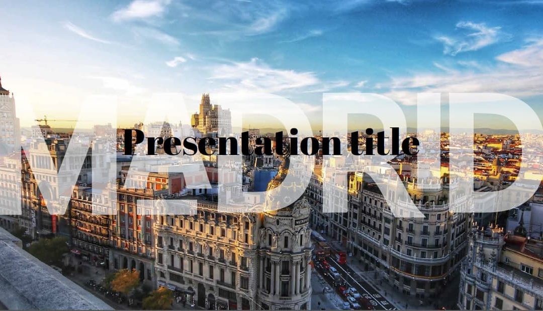 Madrid. Plantilla Power point Gratis, tema Google Slides y Keynote