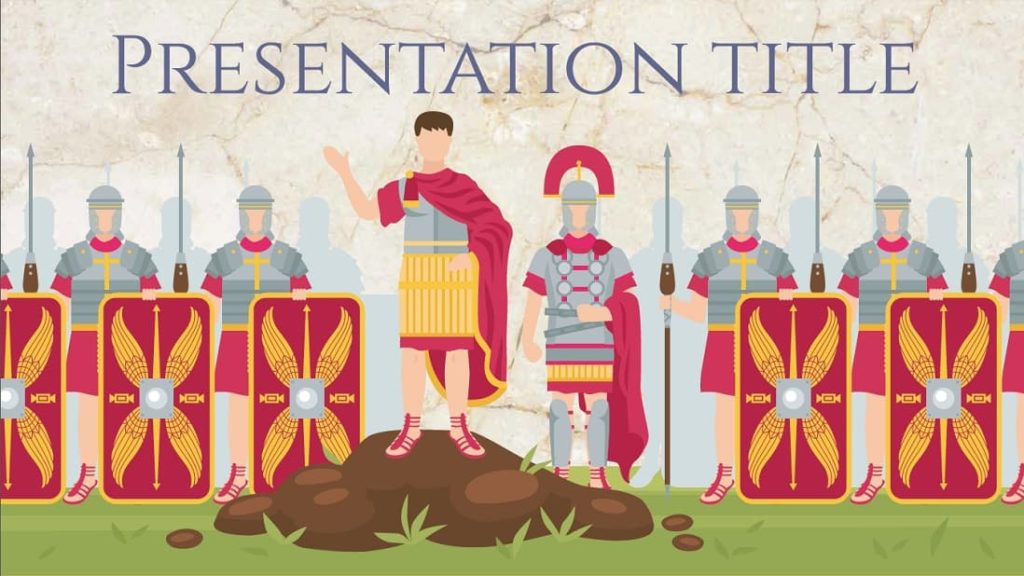 Ancient Rome 📲 Plantilla Tema Presentación Gratis Roma Clásica. Power