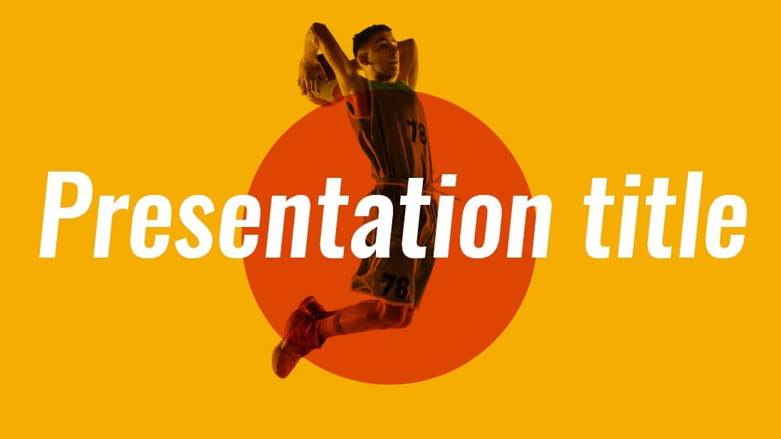 Basketball ? Free Basketball Presentation Theme Template Power Point