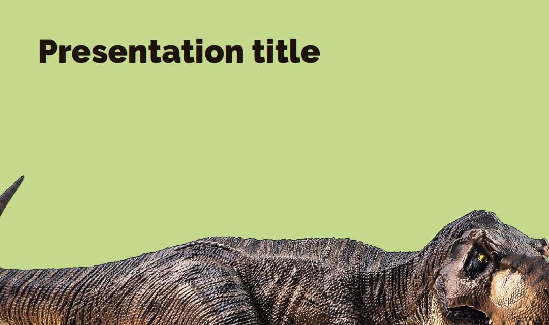 Dinosaurs. Free Power point template, Google Slides and Keynote theme