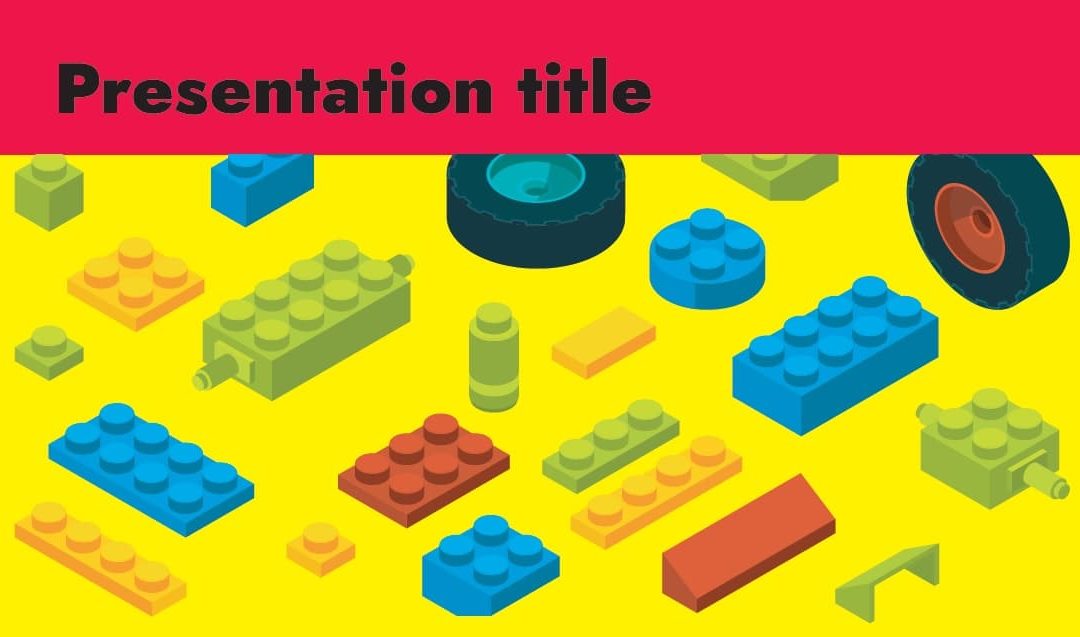Construction blocks. Free Power Point Template, Google Slides and Keynote theme