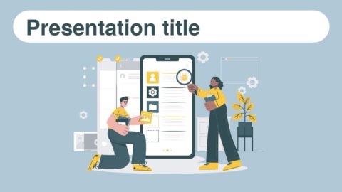 Social Media. Free Social Media Presentation Theme Template. Power ...