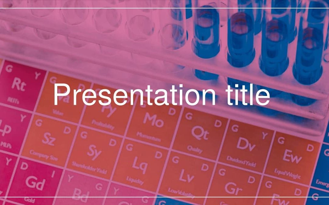 Periodic Table. Free Power point template, Google Slides and Keynote theme.