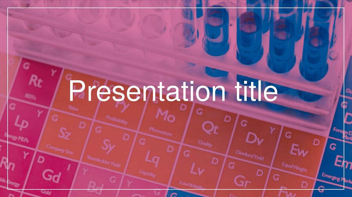Periodic Table slidesforeducation template